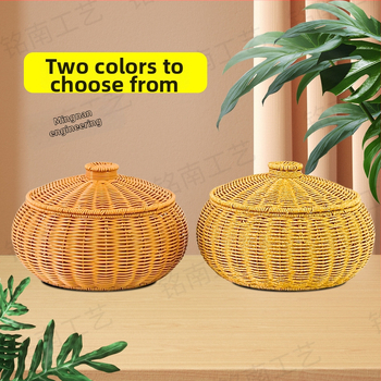 Plastový úložný kôš s vekom, model H00124, japonský štýl, vhodný na ovocie, zeleninu, kancelárske potreby, kozmetiku a knihy