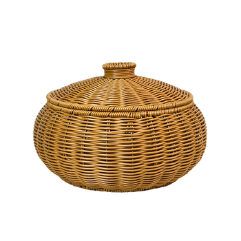 Plastový úložný kôš s vekom, model H00124, japonský štýl, vhodný na ovocie, zeleninu, kancelárske potreby, kozmetiku a knihy