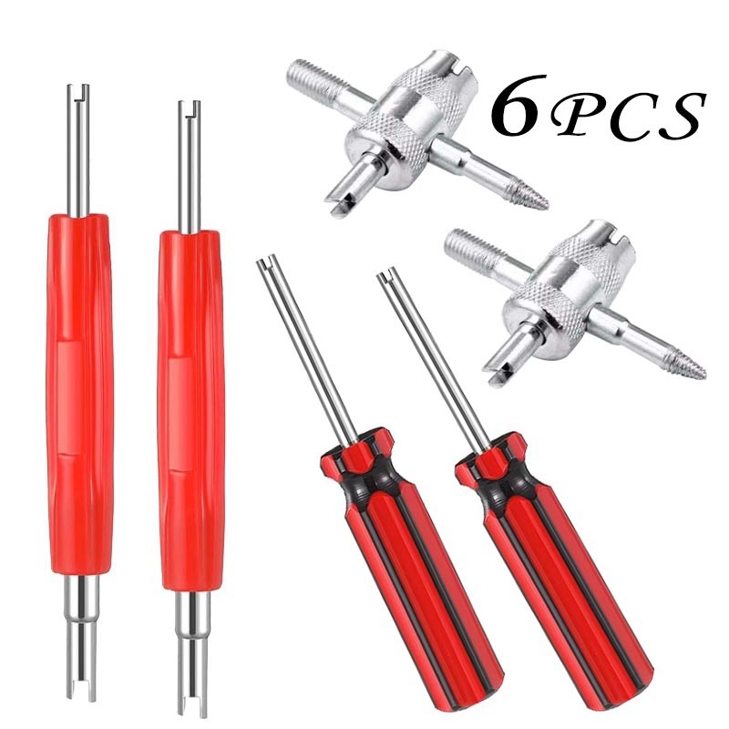 Četri vienā ventila vārsta atslēgu komplekts auto riepu remontam – ventila vārsta skrūvēšanas instruments (Izcelsme: Xian County; Zīmols: Nav; Galvenie pārdošanas reģioni: Citas; Pilnvarotas privātās zīmoles: Nē)