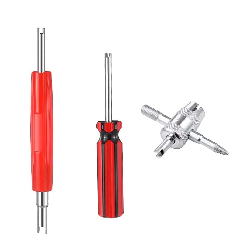 Četri vienā ventila vārsta atslēgu komplekts auto riepu remontam – ventila vārsta skrūvēšanas instruments (Izcelsme: Xian County; Zīmols: Nav; Galvenie pārdošanas reģioni: Citas; Pilnvarotas privātās zīmoles: Nē)
