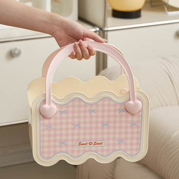 Shunran kúpeľný kôš – plastový ručný kôš na kozmetiku a šperky