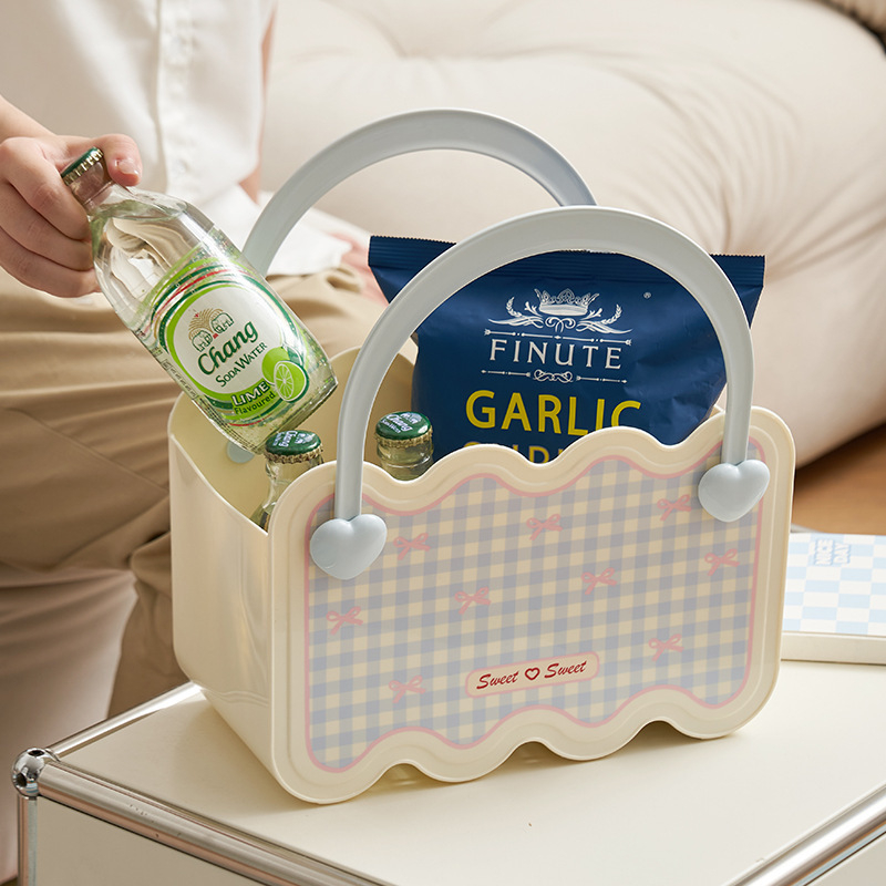 Shunran kúpeľný kôš – plastový ručný kôš na kozmetiku a šperky