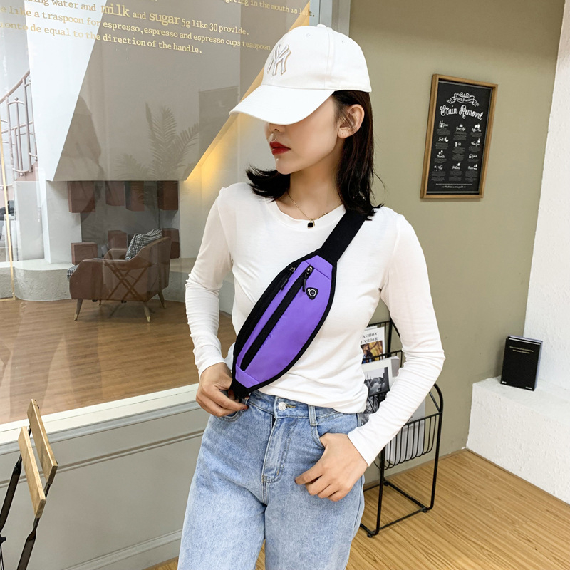 Unisex skriešanas jostas somiņa – pilsētas vienkāršs stils, crossbody, Oxford audums, elpojošs, 8 collu klēpjdatora ietilpība, poliestera oderes