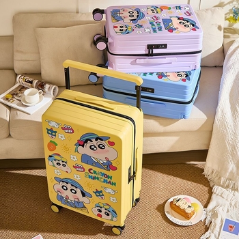 Ταξιδιωτικός σάκος με καρτούν στυλ, με περιστρεφόμενους τροχούς (ABS+PC; επεκτειόμενος; φερμουάρ; κλειδαριά τύπου λουκέτο)