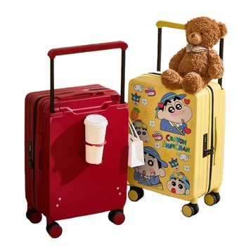 Ταξιδιωτικός σάκος με καρτούν στυλ, με περιστρεφόμενους τροχούς (ABS+PC; επεκτειόμενος; φερμουάρ; κλειδαριά τύπου λουκέτο)