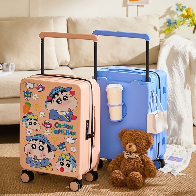 Ταξιδιωτικός σάκος με καρτούν στυλ, με περιστρεφόμενους τροχούς (ABS+PC; επεκτειόμενος; φερμουάρ; κλειδαριά τύπου λουκέτο)