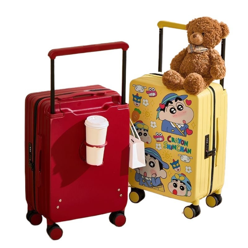 Ταξιδιωτικός σάκος με καρτούν στυλ, με περιστρεφόμενους τροχούς (ABS+PC; επεκτειόμενος; φερμουάρ; κλειδαριά τύπου λουκέτο)