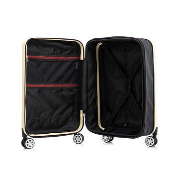 Valiză pliabilă pentru călătorii, structură ușoară ABS+PC, extensibilă, încuietoare TSA cu combinație, roți universale, deschidere cu fermoar