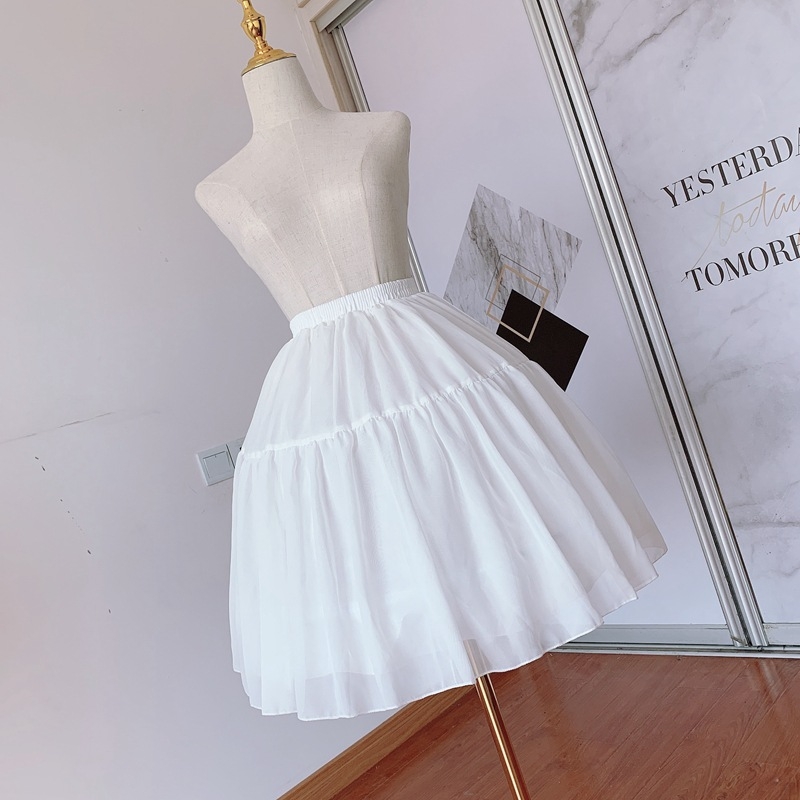 Lolita петикула с опора от рибена кост, 3 пръстена, регулируема пухкавост, Piron стил: единичен стоманен пръстен, еднослойна прежда