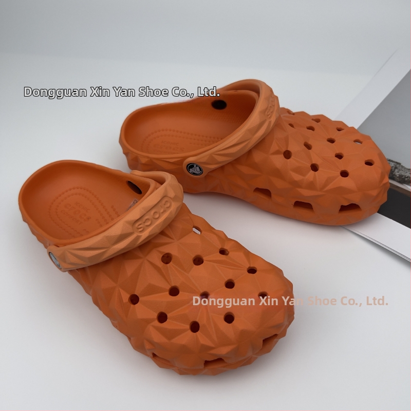 Vīriešu EVA sandales, elpojošas, ūdensizturīgas, neslīdīgas, injekcijas veidots zole, EVA augšējā daļa, 1–3 cm papēža augstums, Leisure Crocs stils