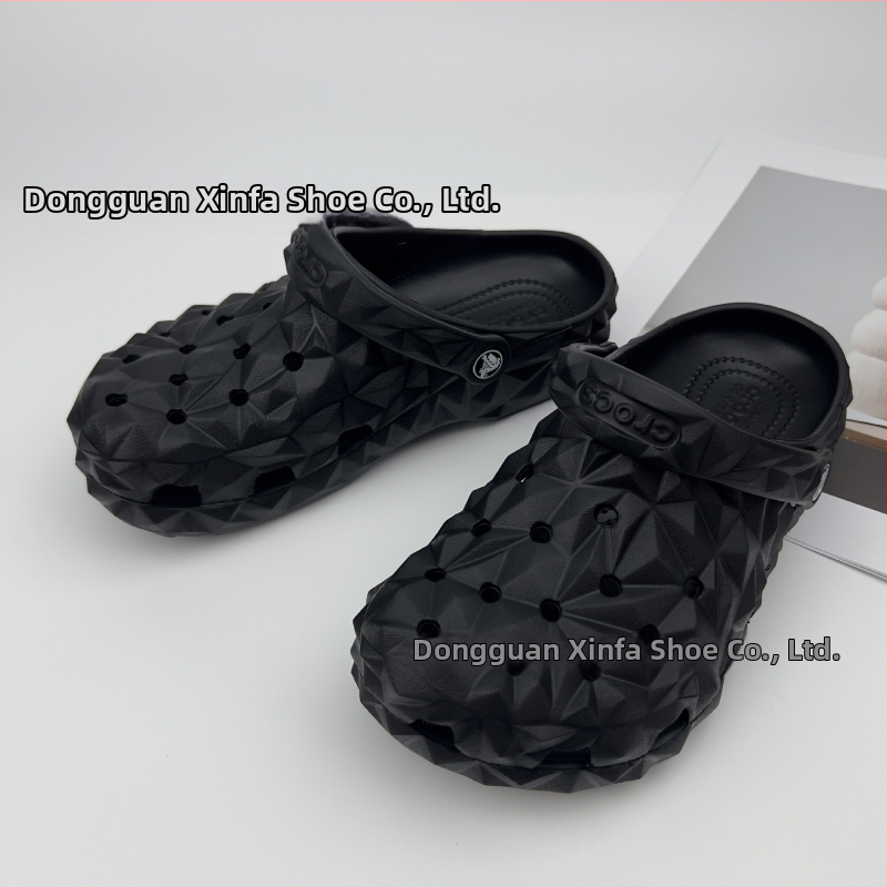 Vīriešu EVA sandales, elpojošas, ūdensizturīgas, neslīdīgas, injekcijas veidots zole, EVA augšējā daļa, 1–3 cm papēža augstums, Leisure Crocs stils
