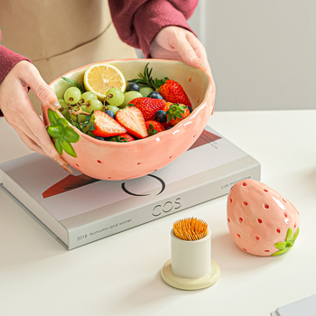 Ovocná miska Jingya - keramika, prvotriedna kvalita, svieži a roztomilý štýl