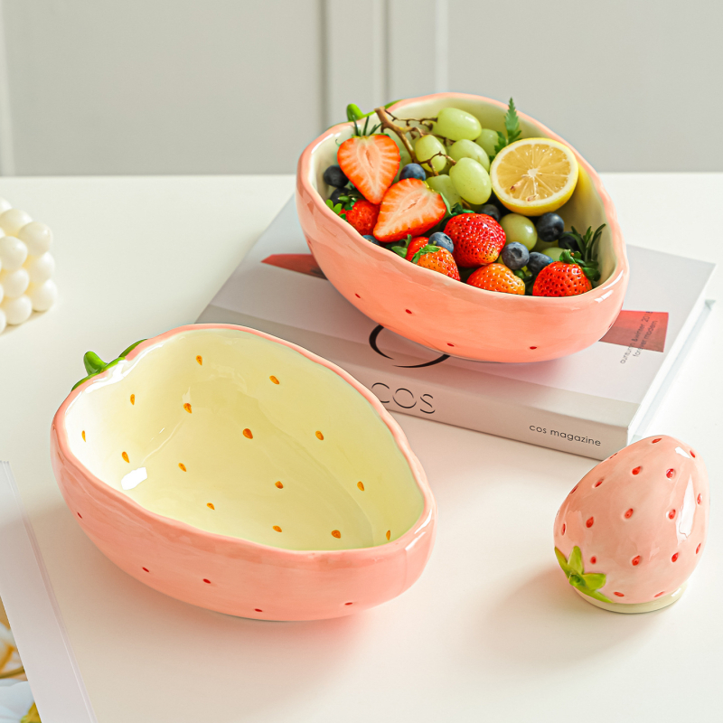 Ovocná miska Jingya - keramika, prvotriedna kvalita, svieži a roztomilý štýl