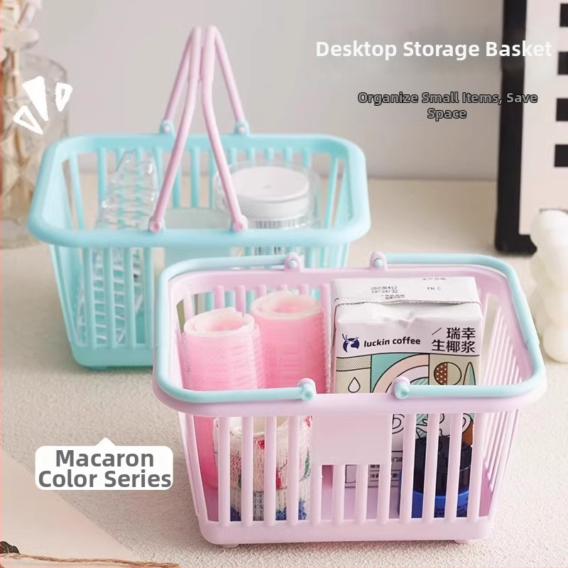 Roztomilý mini stolový úložný kôš — Mingtong, PP materiál; organizér pre kanceláriu a kozmetiku; pôvod Yiwu; moderný jednoduchý štýl