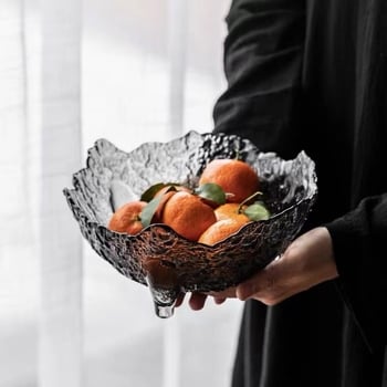 Yu Hua Стъклена чиния за плодове, прост стил, висококачествен продукт
