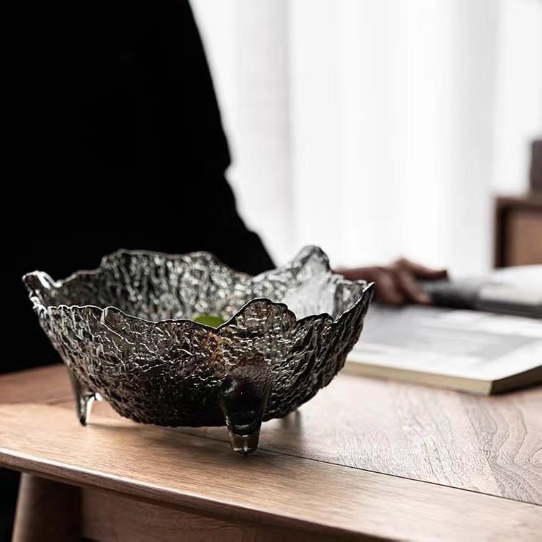 Yu Hua Стъклена чиния за плодове, прост стил, висококачествен продукт