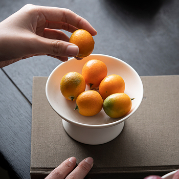 Porcelánový ovocný tanier, Dai artisan, retro štýl s ľahkým luxom