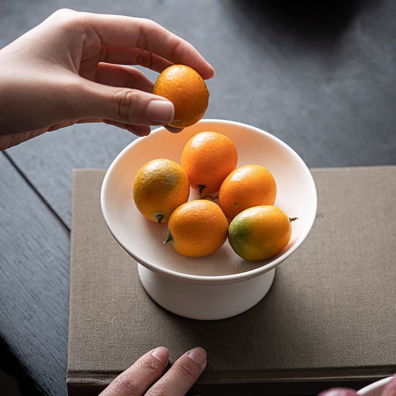 Porcelánový ovocný tanier, Dai artisan, retro štýl s ľahkým luxom