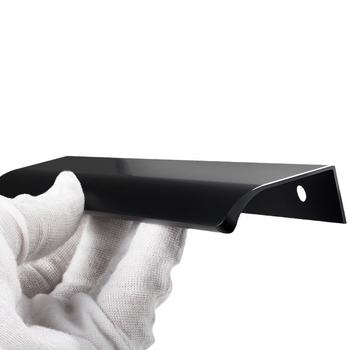 Λαβή καμπύλης από κράμα αλουμινίου, οξειδωμένη επιφάνεια, μοντέρνο στυλ απλότητας, για γκαρνταρόμπα, ντουλάπες και συρτάρια