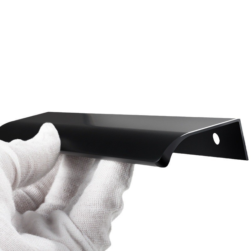 Λαβή καμπύλης από κράμα αλουμινίου, οξειδωμένη επιφάνεια, μοντέρνο στυλ απλότητας, για γκαρνταρόμπα, ντουλάπες και συρτάρια