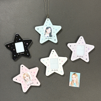 Akrilni držač kartica, korejskog stila, Berry Chestnut Bear