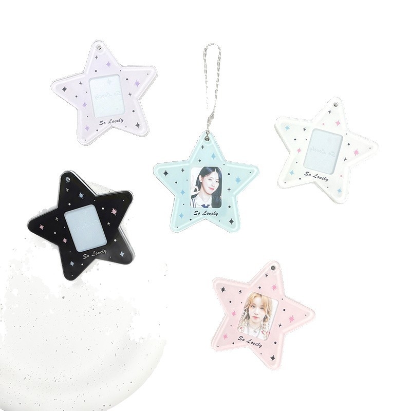 Akrilni držač kartica, korejskog stila, Berry Chestnut Bear