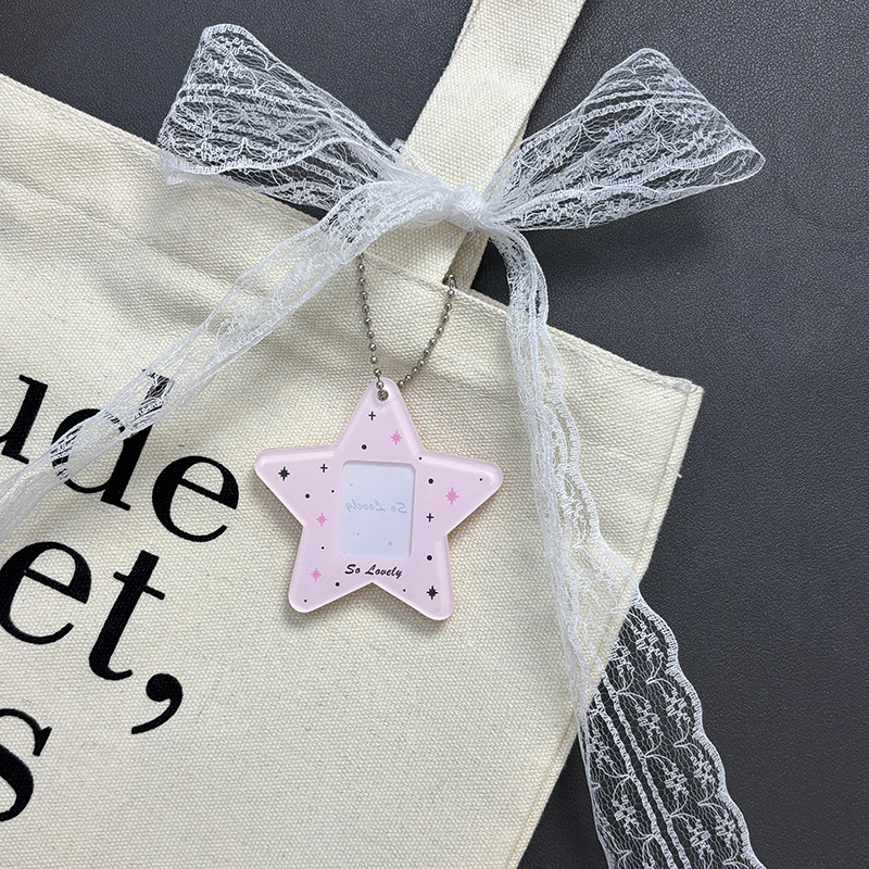 Akrilni držač kartica, korejskog stila, Berry Chestnut Bear