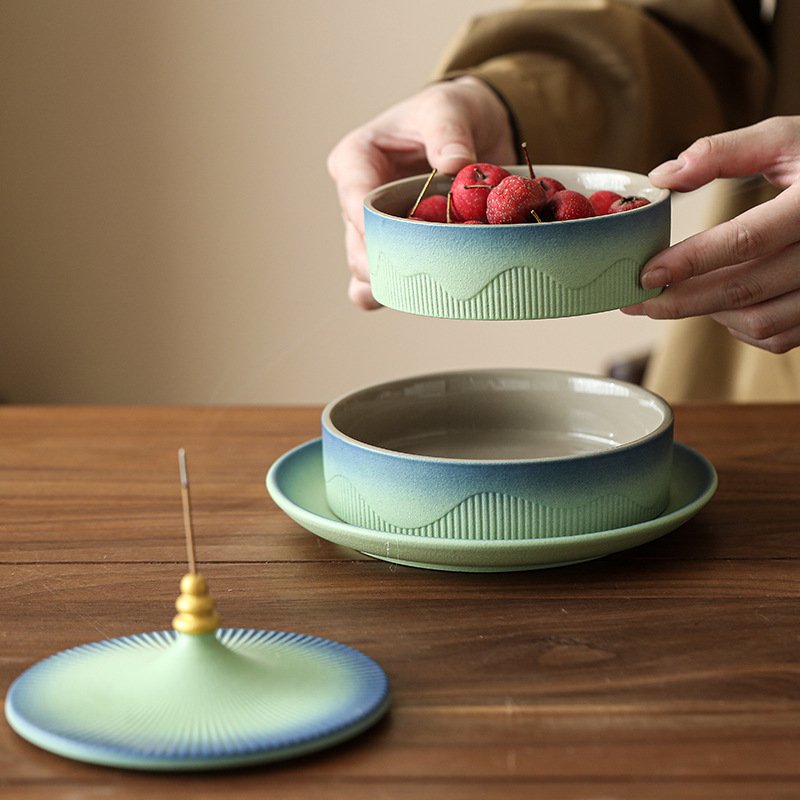 Порцеланова чиния за плодове, New Chinoiserie, Premium качество, марка First Gift