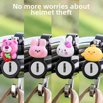 Zámok na prilbu pre elektrické motocykle - proti krádeži, mechanický zámok, univerzálny háčik na košík bicykla (Typ: Mechanický; Značka: Neck Strength; Materiál: Iné; Rozsah použitia: Štandardný; Rozstup zámky: Štandardný)
