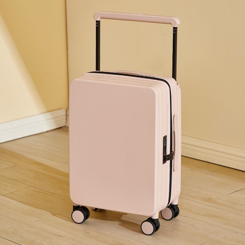 Αποσκευή ταξιδιού με φερμουάρ, Μεγάλη χωρητικότητα, Πολυεστέρας, Θήκη για ποτήρι, Ροδάκια παντός τύπου