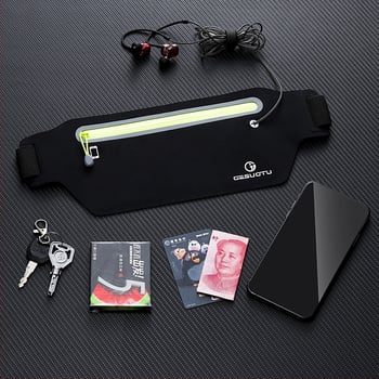 Songsotu Flat Waist Pack 001 – Nylon-Lycra sport deréktáska, uniszex, vízálló, cipzáros nyitás