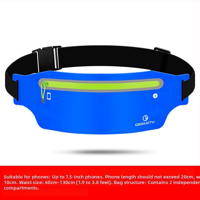 Songsotu Flat Waist Pack 001 – Nylon-Lycra sport deréktáska, uniszex, vízálló, cipzáros nyitás