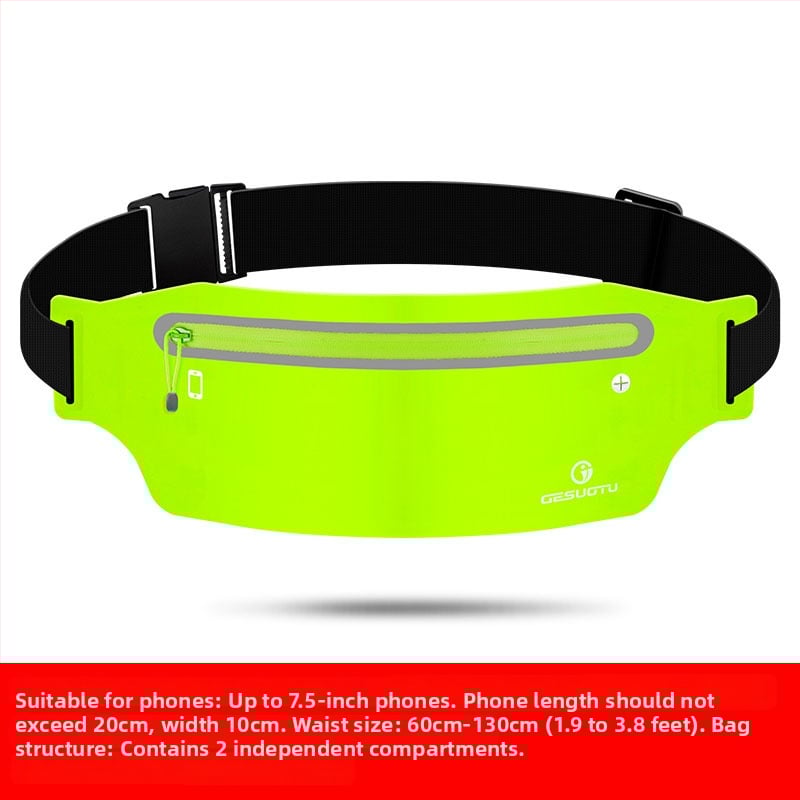 Songsotu Flat Waist Pack 001 – Nylon-Lycra sport deréktáska, uniszex, vízálló, cipzáros nyitás