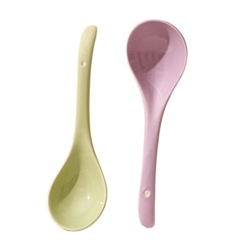 Κεραμικό κουτάλι σούπας με μακριά λαβή, Yousiju, Taizhou, μοντέρνο μινιμαλιστικό στυλ, αντιολισθητικό, ανθεκτικό στη θερμοκρασία, αντι-καψίματος
