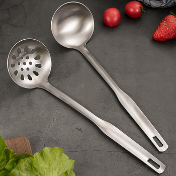 304 ανοξείδωτο ατσάλι Κουτάλι για κατσαρόλα με σουρωτήρι – αντιολισθητικό, αντικαψίματος, ματ φινίρισμα