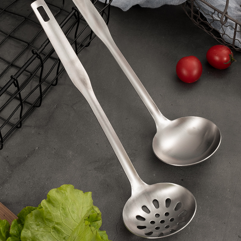 304 ανοξείδωτο ατσάλι Κουτάλι για κατσαρόλα με σουρωτήρι – αντιολισθητικό, αντικαψίματος, ματ φινίρισμα