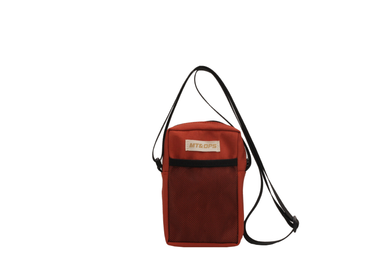 Unisex najlonska crossbody torbica za mobitel — mala kvadratna, uspravnog oblika, zatvarač
