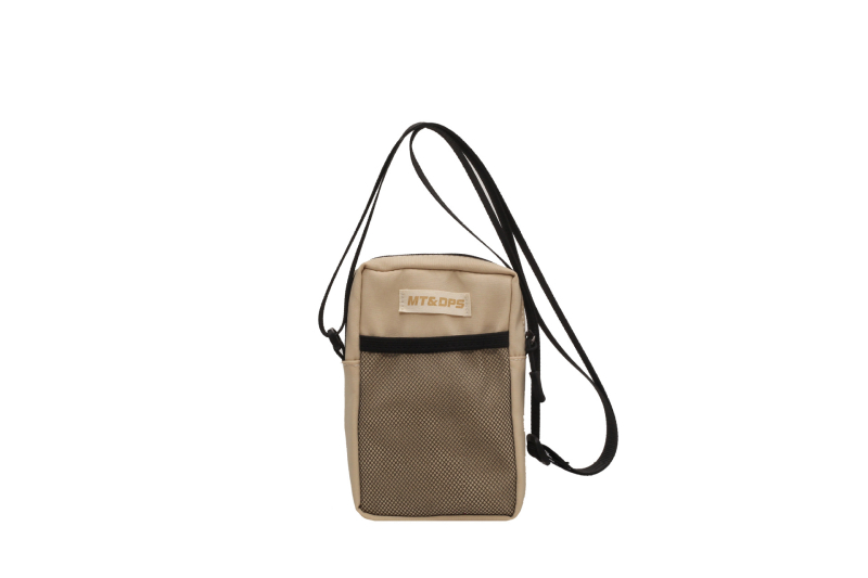 Unisex najlonska crossbody torbica za mobitel — mala kvadratna, uspravnog oblika, zatvarač