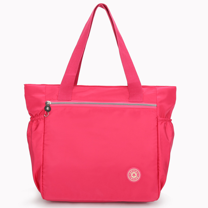 Ženska torba u korejskom stilu, crossbody tote – Oxford tkanina, gradska jednostavnost, vodoravni kvadratni oblik, zatvaranje zipom