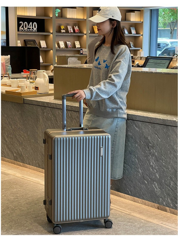 Βαλίτσα ταξιδιού με 4 περιστρεφόμενους τροχούς, TSA συνδυασμένη κλειδαριά, Υλικό PC, Αδιάβροχη, Προστασία από κλοπή