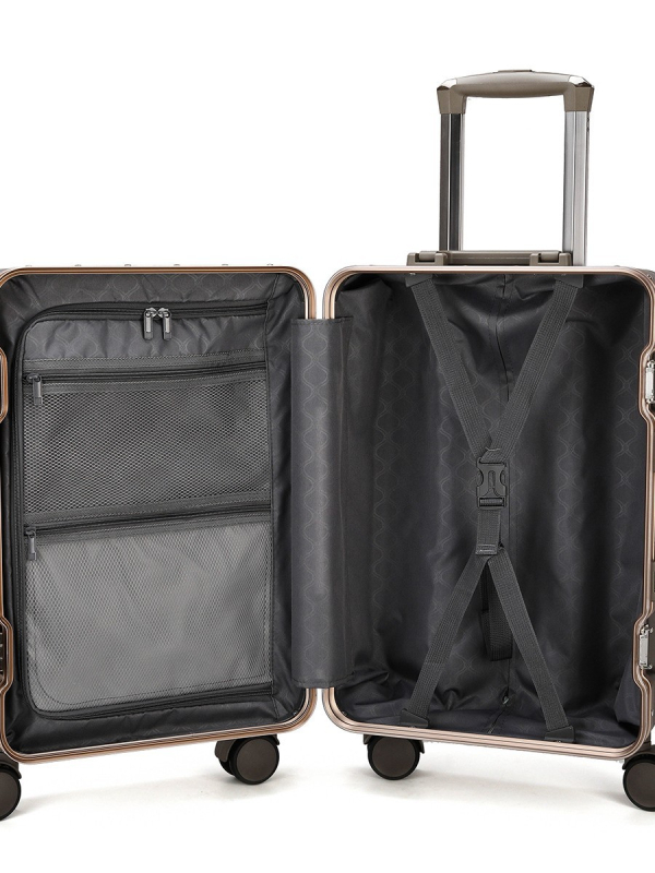 Βαλίτσα ταξιδιού με 4 περιστρεφόμενους τροχούς, TSA συνδυασμένη κλειδαριά, Υλικό PC, Αδιάβροχη, Προστασία από κλοπή