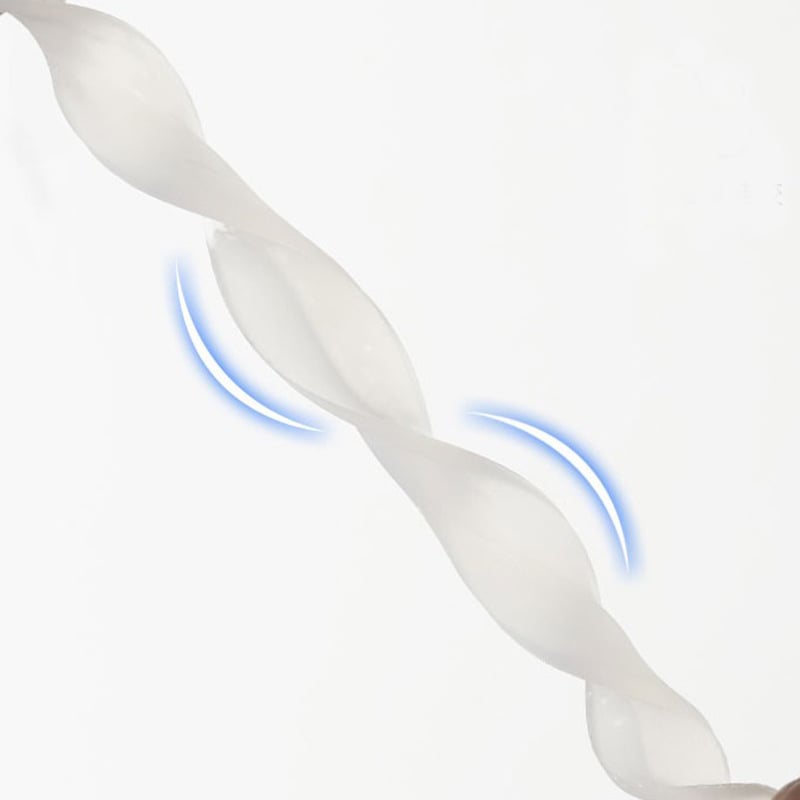 Deep top PVC анти-ударна лента за врати, модел: извита с остри върхове, универсален тип