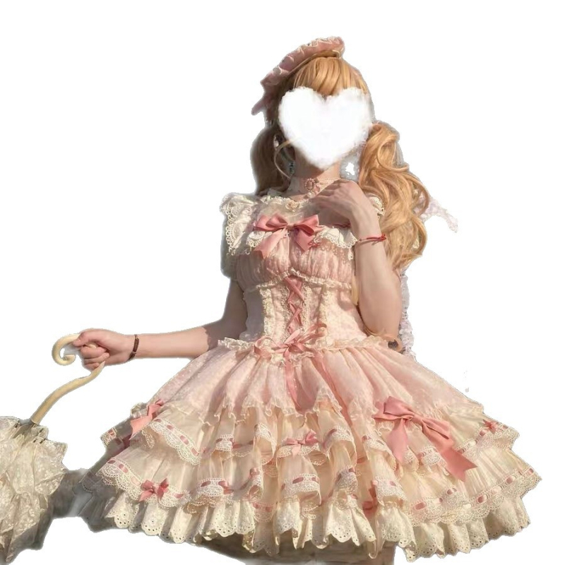 Lolita φόρεμα με φούστα σε στιλ μπαλέτου, αρχικός σχεδιασμός; Άνοιξη 2025; Πολυεστερικό ίνα; Κύριο ύφασμα: πολυεστέρας; Περιεκτικότητα υφάσματος ≤30%; Κινέζικό στυλ