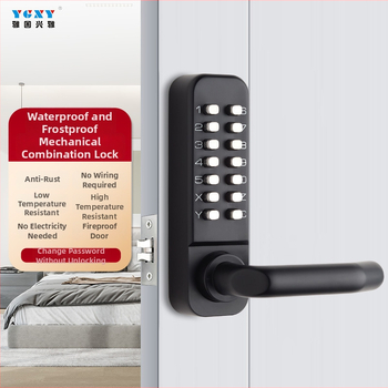 Vanjska mehanička brava s kombinacijom, vodootporna i otporna na niske temperature, izrađena od cinkovog legura, model 208a treće generacije