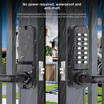 Vanjska mehanička brava s kombinacijom, vodootporna i otporna na niske temperature, izrađena od cinkovog legura, model 208a treće generacije