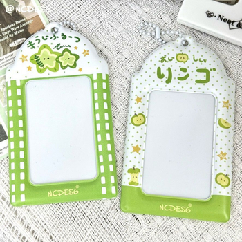 PVC kártyatartó medál rajzfilm mintával, uniszex, mindennapi kártyaorganizátor