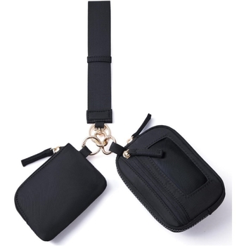 2 az 1-ben pénztárca érmékre és kártyákra kulcstartóval, ultrakönnyű nylon, városi minimalista stílus, poliészter bélés, mindennapi használatra