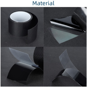 К5D PET акрилна лента за праговете на автомобила - Общи модели, карбонова шарка