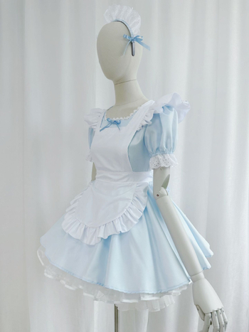 Лолита стил японски мейд COSPLAY рокля, полиестер, FM004#2, 2025 лято, марка FAMMEZ