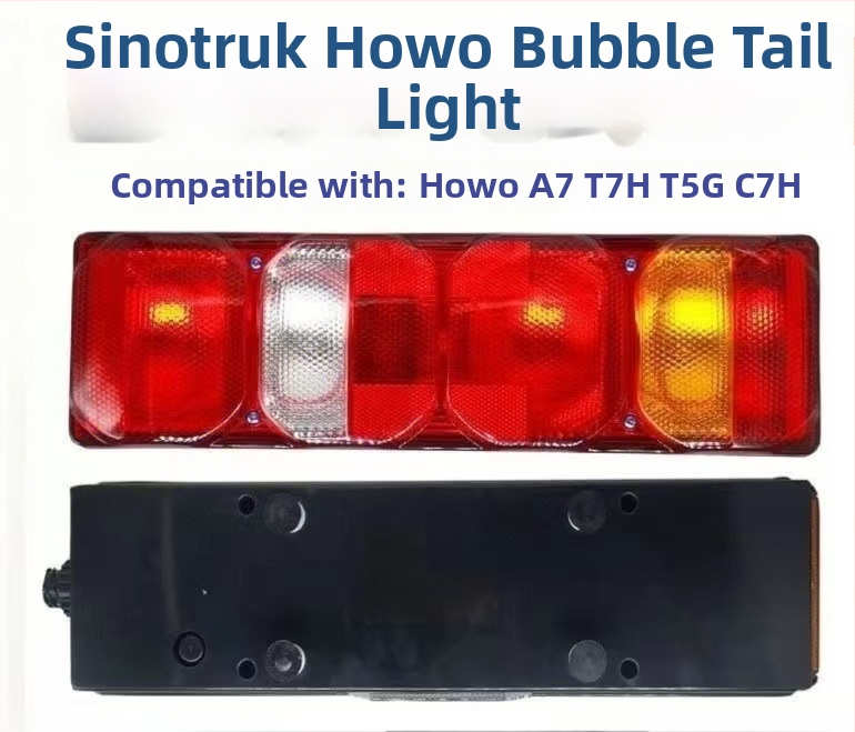 Howo A7 zadné svetlo – LED 10W, 24V, akrylové puzdro